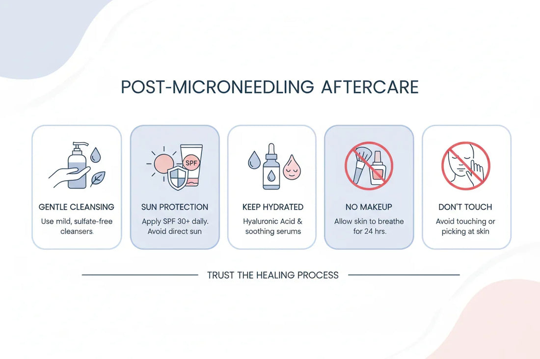 Top Skincare Tips After a Microneedling Session