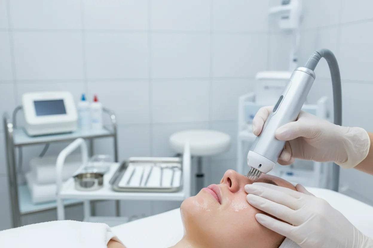 Microneedling treatment concept image for smoother-looking skin before events in Plano, Texas
