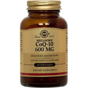 Solgar CoQ-10, 600 Mg, Megasorb, 30 Softgels