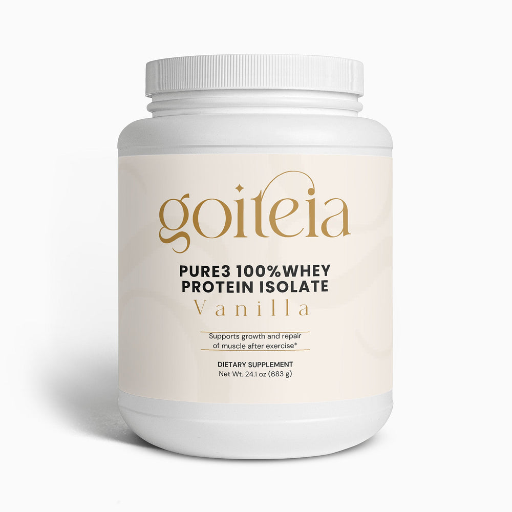 Goiteia Pure3 100% Whey Protein Isolate (Vanilla) 24.1oz (683g)