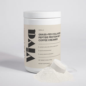 Grass-Fed Collagen Peptide MCT Protein Coffee Creamer (Vanilla)