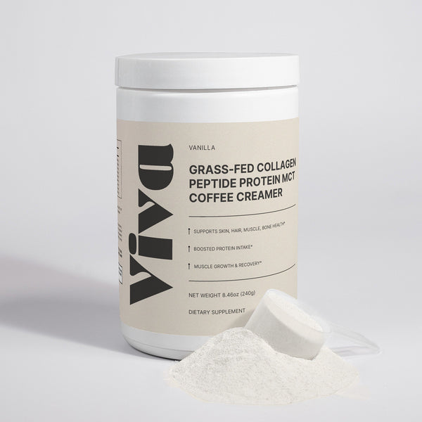 Grass-Fed Collagen Peptide MCT Protein Coffee Creamer (Vanilla)