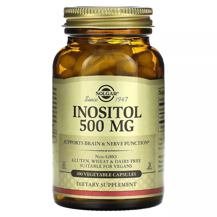 Solgar Inositol 500 Mg - 100 Vegetable Capsules