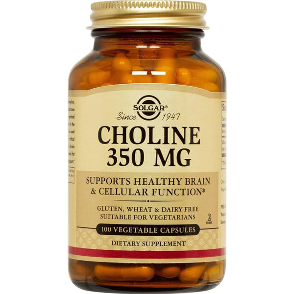 Solgar Choline 350 Mg, 100 Vegetable Capsules