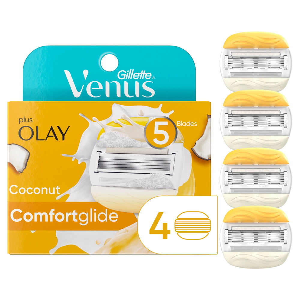 Gillette Venus Comfortglide Plus Olay Coconut Women's Razor Blade Refills