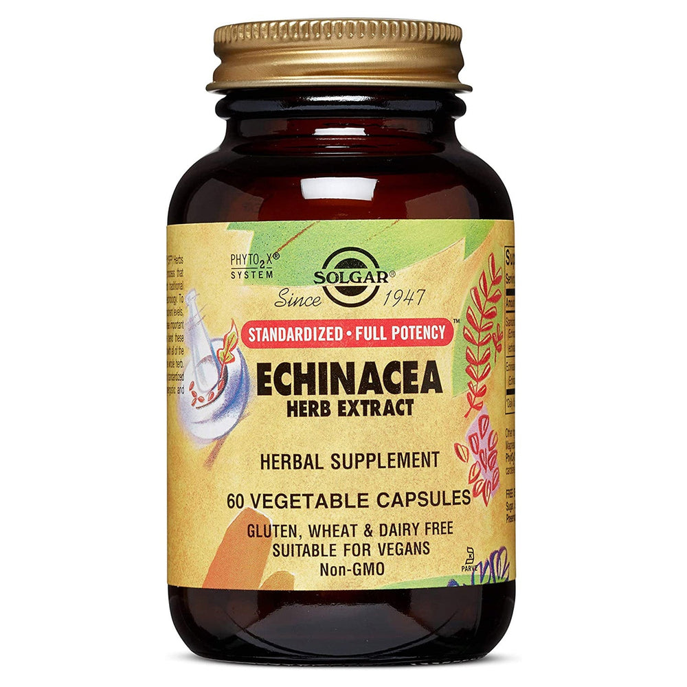 Solgar Echinacea Herb Extract 60 Vegetable Capsules