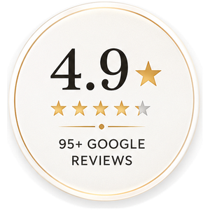 4.8 stars, 95+ Google reviews